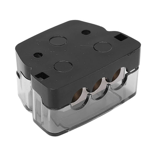 3-veis strømfordelingsblokk jordingsfordeler lydsplitter 0 Gauge inn 4 Gauge ut Universal for bil