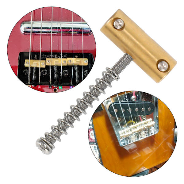 Kompenserad stall för gitarr i mässing, 10,8 mm, för 6-strängad elgitarr i TL-stil
