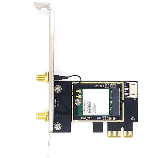 NGFF M.2 till PCIE nätverkskort adapterkort PCIE adapterkort stödjer NGFF M.2 trådlöst nätverkskort