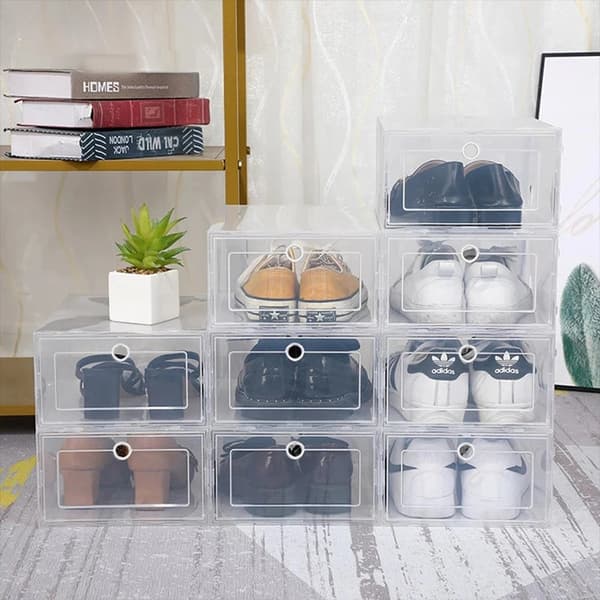 3-Pack Shoe Boxes | Transparent Storage Boxes for Shoes