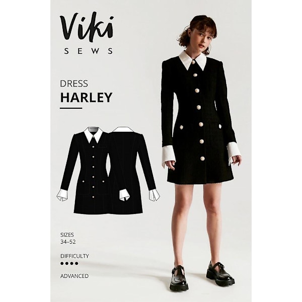 Vikisews Paper Sewing Pattern Harley Mekko