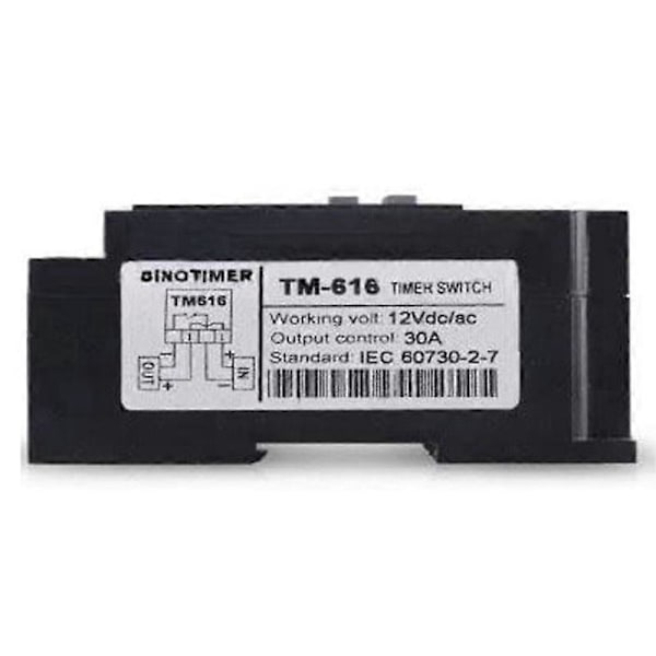 TM616 30AMP 4-PINS Programmerbar Timer DIN-Skinne Montert Timerbryter Digital Timer 110V AC Programmerbar Timer Relé