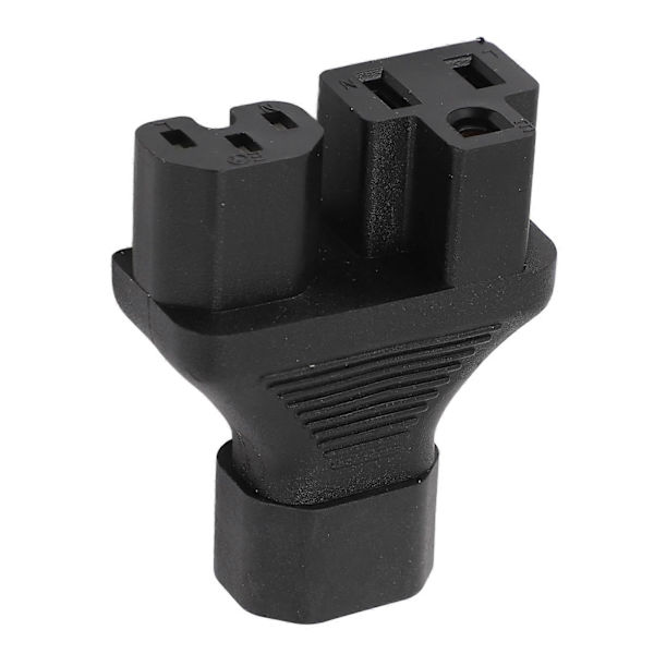 IEC320 C14 til C13 og 515R Strømadapter Han til Hun Strømstik Splitter Adapter til Bordlampe Printer