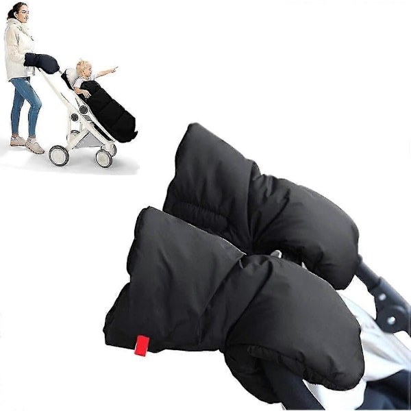 Universal barnvagnshandskar, barnvagnshandskar, tjocka, varma, vattentäta, frostskydd, golfhandskar, vagn, vattentäta handskar Wa 2025th