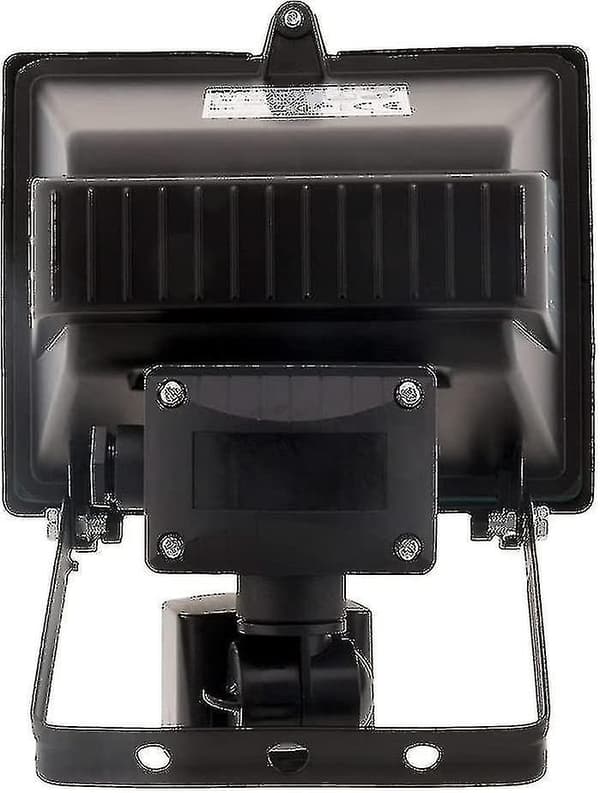 400W Svart Halogen Floodlight med Detektor - IP44 CE