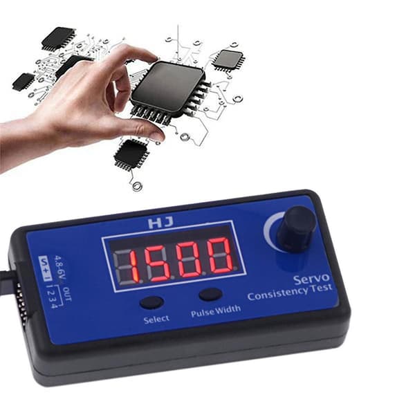 1-4 Digital Servo Tester Servo Tester ESC Konsistenstester til RC Helikopter Fly Bil