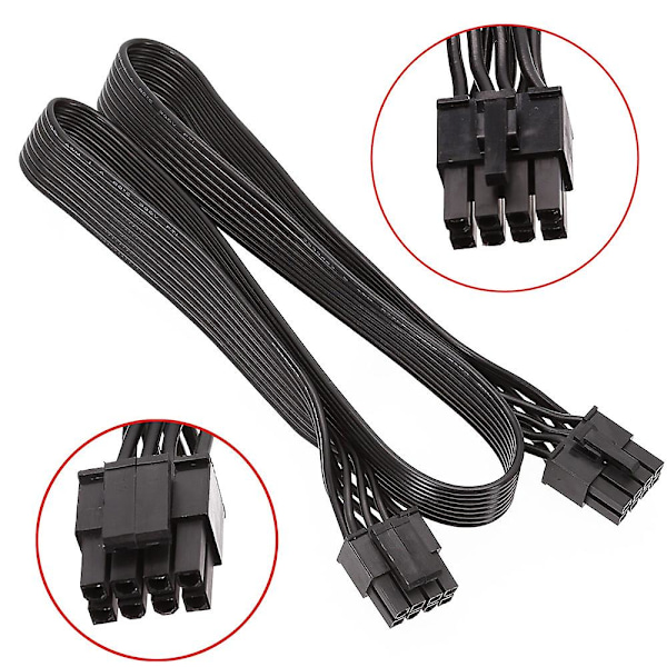 CPU 8-nastainen uros - CPU 8-nastainen (4+4-nastainen) uros EPS-12V emolevyn virtalähdeadapterikaapeli modulaariselle virtalähteelle 60 cm