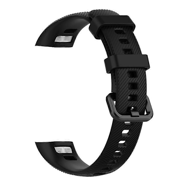 Sport Klokkereim for Huawei Honor 4 Klokkereim Myke Silikon Erstatningsreimer for Huawei Honor 5 Reim Svart