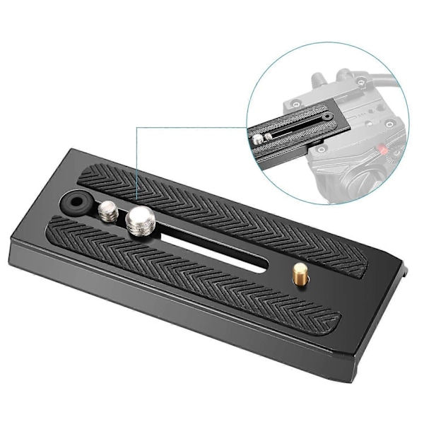 501PL Glidande Snabbkopplingsplatta Adapter för Manfrotto 500ah 701 577 Benro S4