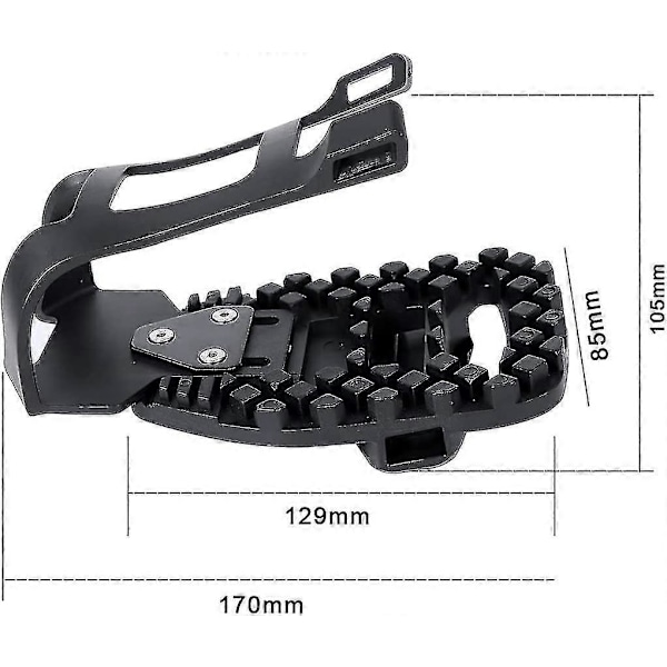 Tåburer til Peloton Bike & Peloton Bike+ Pedaler Kompatible Tåbur Adaptere, Tåclips Bur