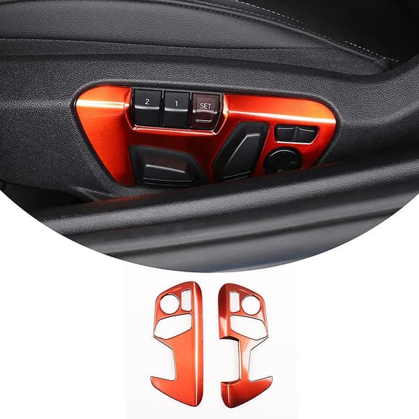 Til A90 2018-2021 Rustfrit Stål Justeringsknap Panel Cover Trim Dekor Tilbehør, Rød