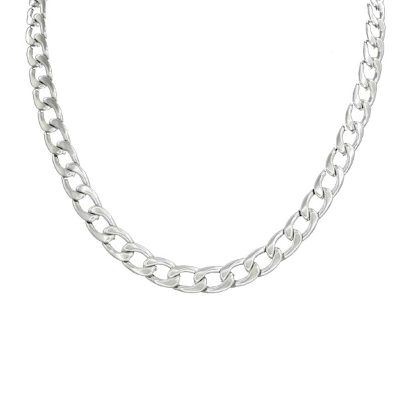 Silver Chain Necklace Chain Link Silver 9mm
