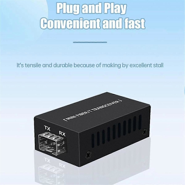 RJ45 Fiber Optic Transceiver Gigabit SFP Single-Mode Single Fiber 1.25G Transceiver 100/1000M Fiber
