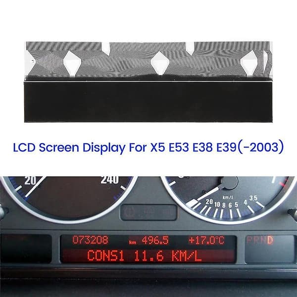 Auton mittariston LCD-näyttö For- X5 E53 E38 E39 (-2003) Kojelaudan pikselin korjaus