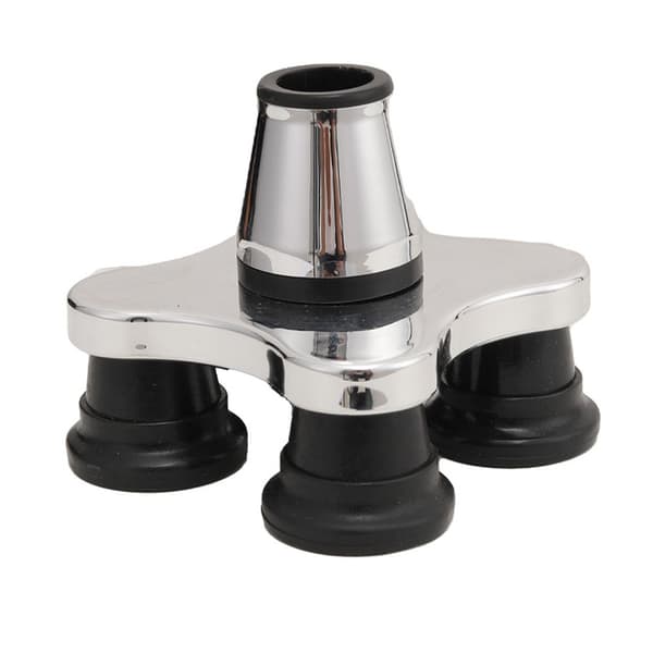 Cane Tip Replacement - ABS Electroplated Base for Increased Stability