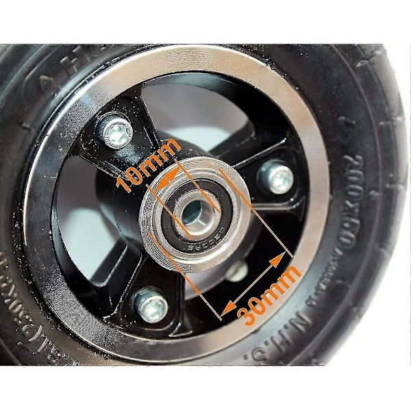 200x50 Elektrisk Scooter Hjul 8 Tommer Scooter Hjul Med Massivt Dæk