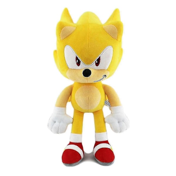 11.8\" Super Sonic Plyschleksak Mjukt Gosedjur Barn Docka Present - I gul