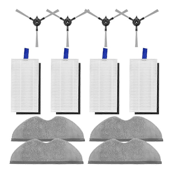 For Xiaomi Robotstøvsuger E5 / C108 Reservedeler Sidebørste Hepa Filter Mopp Klut Tilbehør