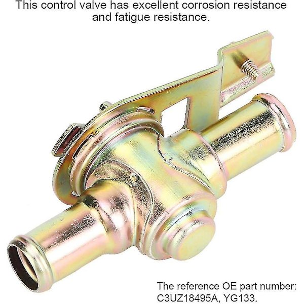 Kontrolventil Bilvarmer, Bilvarme Kontrolventil Kølemiddel Hvac Varme Kontrolventil Udskiftning til E & F Serie Udskiftning til C3Uz18495A Yg133