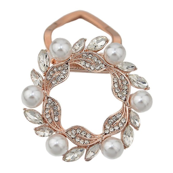 Bling Pärlor Legering Halsduksspänne Strass Chiffong Halsduksklämma Brosch Korsage
