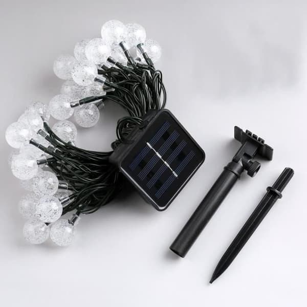 Waterproof Solar String Lights Outdoor Cool White 30 LED 6M Christmas Decoration