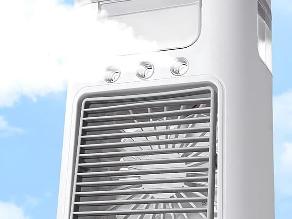 Fan with Humidifier - LED Lighting, 3 Speeds