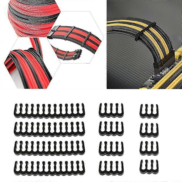 Kaapelikampa 2.5-3.0mm PC-virtakaapeleille, järjestäjä, johdotuksen hallinta 6/8/24pin