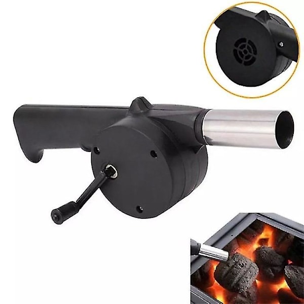 BBQ Ventilator Luftblæser Grill Ildbælg Picnic Camping Komfur Tilbehør