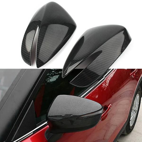För Mazda Cx-3 Cx3 2015 2016 2017 2018 2019 2020 2021 Abs Kolfiber Sidospegelkåpa Trims
