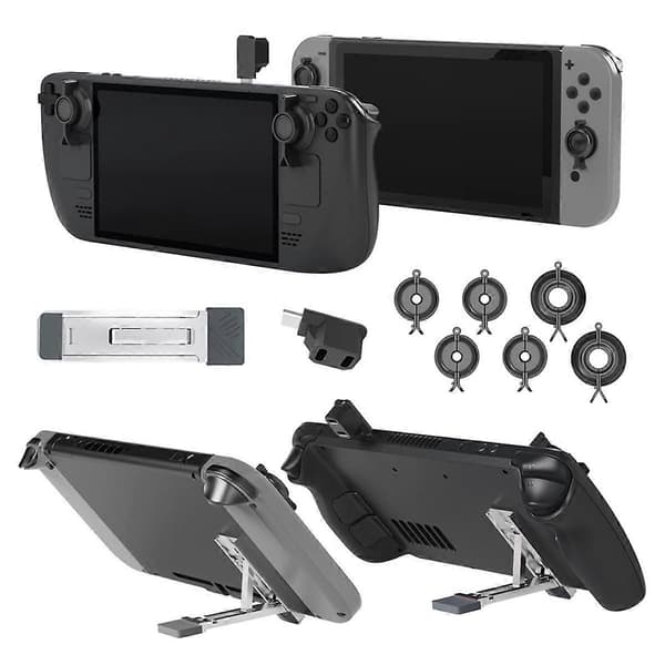 Joystick Skyddskit med Bakre Fäste Kompatibelt med Switch/Switch Oled/Steam Deck/Switch Lite