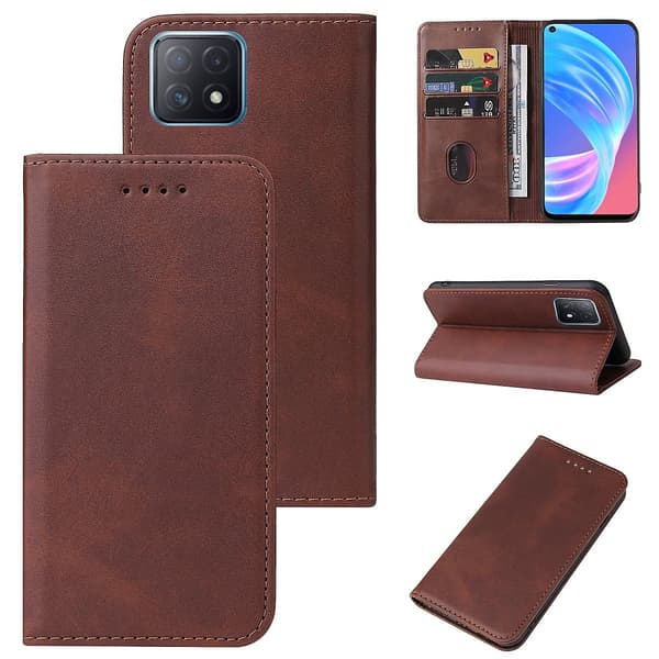 Magnetiskt läderfodral för Oppo A73 5g
