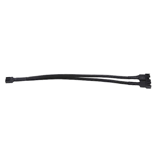 1 till 2-vägs Flätad Kabel Y-Splitter 3/4 Pin PWM Hane Kontakt Fläkt Dator PC Fläkt Förlängningsadapter