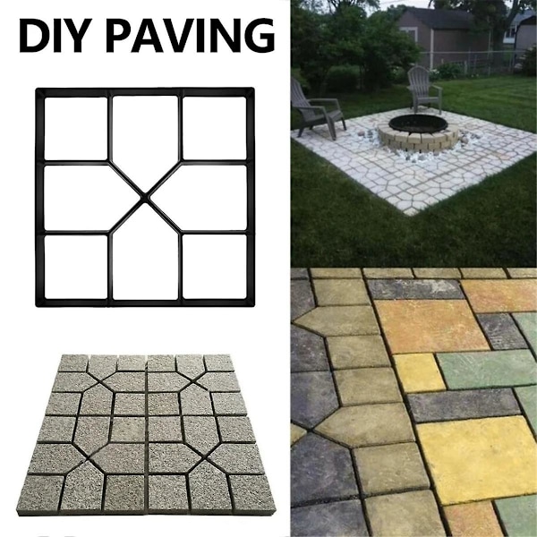 DIY-form för gångväg, stenform, betongform, betongcement, gångväg, trädgårdsgång, beläggning, R