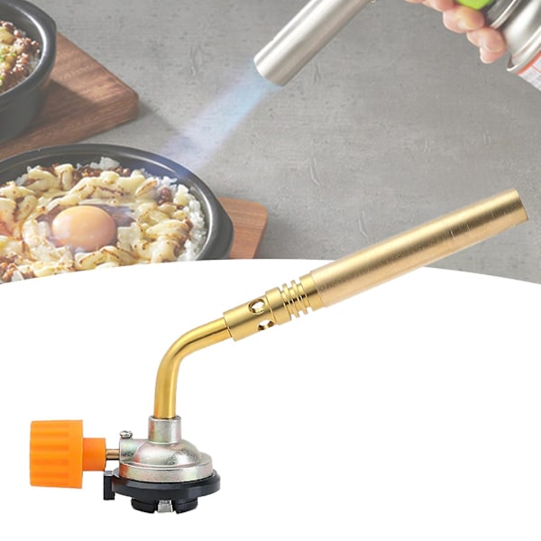 Butan Gassbrenner Hode Messing Flammekaster Kassettbrenner Dyse Bake Sprøytehode Loddeutstyr