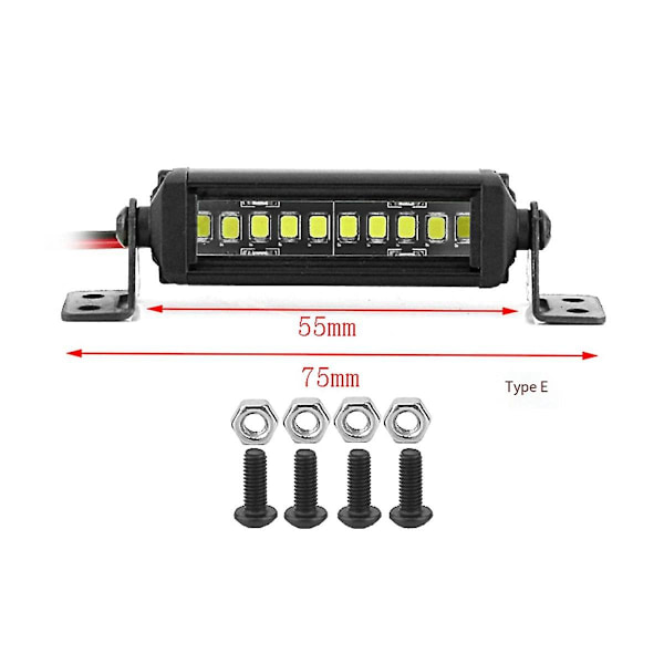 RC Bil Taklampa 24 36 LED Ljusramp för 1/10 RC Crawler Axial SCX10 90046/47 SCX24 Wrangler D90 TR