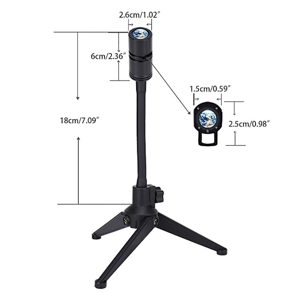 Månelampe-projektor nattlys Jordprojeksjon LED-lampe for soveromstak