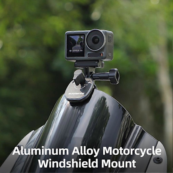 Sunnylife Moottoripyörän Tuulilasin Kiinnitystarvikkeet GoPro Action Insta360 GO Insta360 Ace Se -kameroille