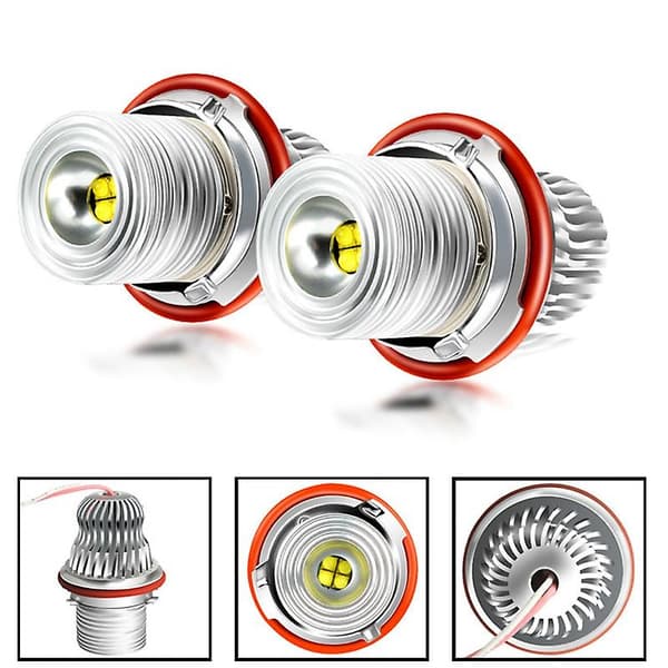 Bilfrontlyspære, 20W LED kjørelys Angel Eyes Lys Canbus for- E39/E53/E60/E61/E63/E64/E65/E66/E87