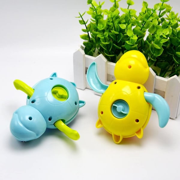 Baby Badleksak Uppdragbar Badleksaker Simning Sköldpadda Badkar Leksaker För Småbarn Flytande Vatten Pool Leksaker För Dusch Strand Spädbarn -3 Pack