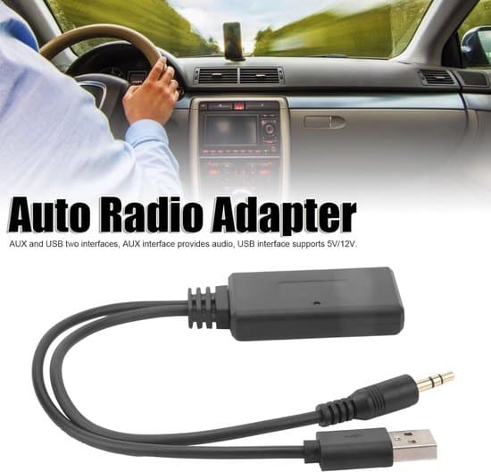 Bil Bluetooth-adapter – Trådløs 3,5 mm lydspiller med AUX/USB – Bluetooth 5.0-sender for bilradio