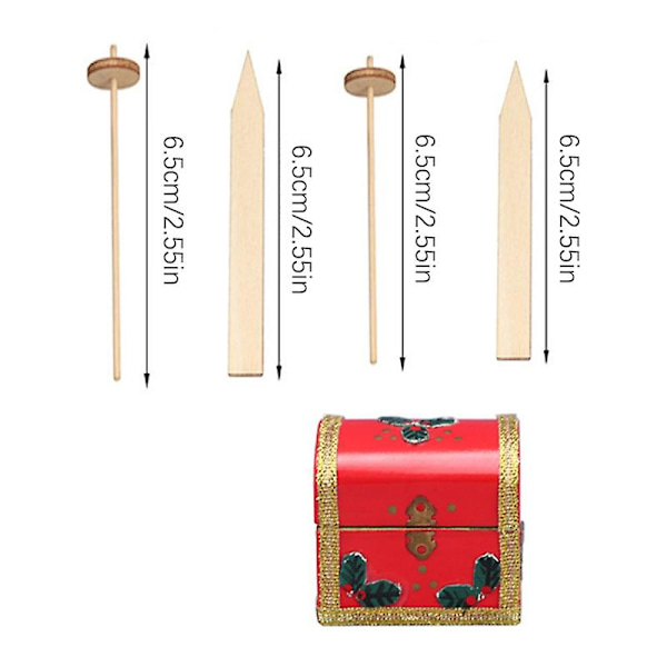 1 set 1:12 dockhus miniatyr julbox släde snowboard hem jul dekor leksak