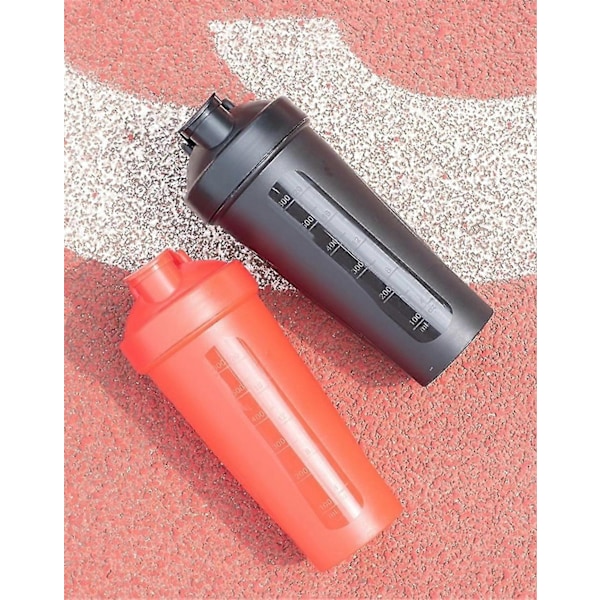 600ml Protein Pulver Shaker Cup Fitness Sport Vattenflaska Milkshake Blandningskopp - FÄRG: gul