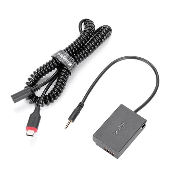 Dummybatteri Laddningssats för 77D 200D 750D 760D 800D 850D M3 M5 M6 LP-E17
