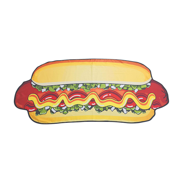Badehåndklæde Mand Kvinde Kreativt Sjov Pølse Hotdog Brusebad Kropsindpakning Blødt Tæppe Klud Strandhåndklæde