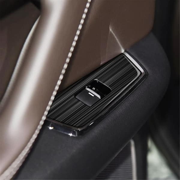 Fönsterglaslyftknappsskydd Trim Rostfritt Stål Dörrarmstöd Panel för CX9 -9 2022+
