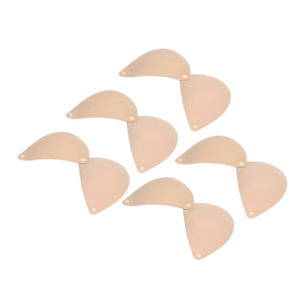 Silikon Strapless Push Up BH 5-pakks med Limfeste Snap for Side Brystløft Hudfarge D