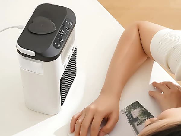 Fan with Humidifier - LED Lighting, 3 Speeds