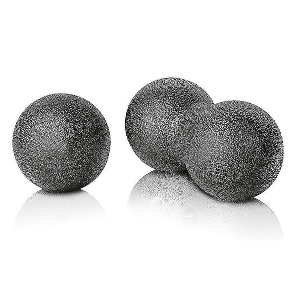 Sports Peanut Massagebold og Rund Massagebold (2 stk., Sort)