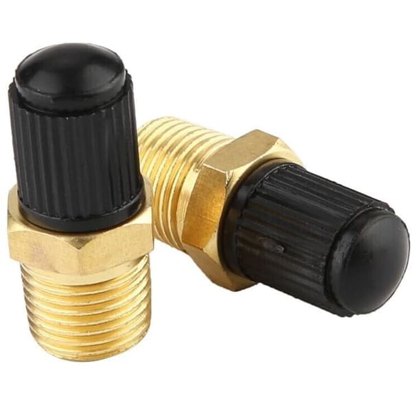 INHHUB Jeffergarden Mässing Luftkompressor Tank Påfyllningsventil, 2 stycken, 1/8\" NPT MPT-INHHUB