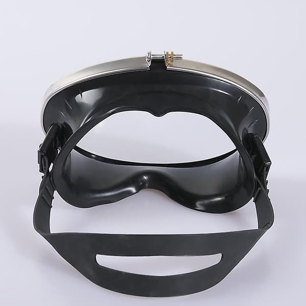 DWW-Svart Dykmask Scuba Dykarglasögon, PVC härdat glasmaterial